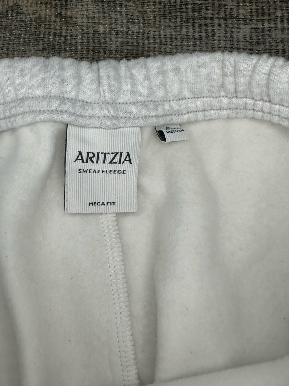 Aritzia Sweatfleece Mega Fit Sweatpants S Heather Gray Wide Leg Cozy Fleece Wome - Picture 4 of 9